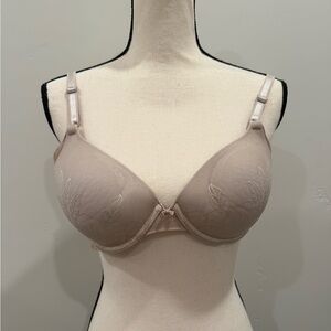 Warner's Underarm Smoothing Underwire Bra with Lift | Nude | Lace Detail | 36B